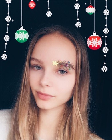Christmas Tree Eyebrows Makeup
