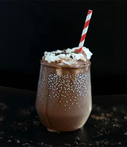 Dark Chocolate Peppermint Shake