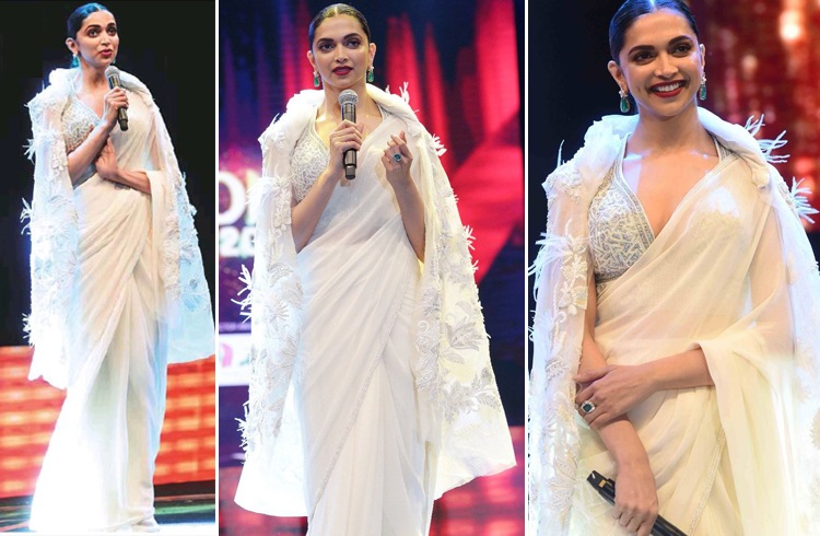 Deepika Padukone in Abu Jani Sandeep Khosla sari