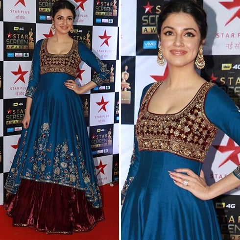 Divya Khosla Kumar at Star Screen Awards 2017