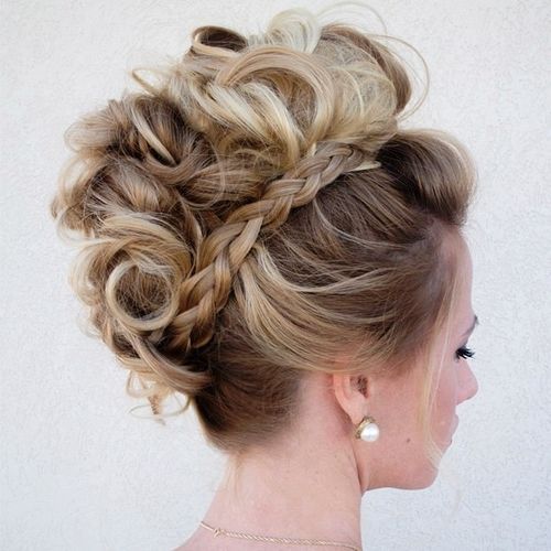 Low Loose Swirl Updo