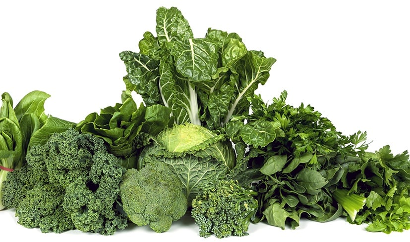 Green and leafy vegetables