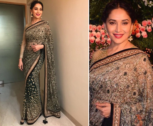 Madhuri Dixit at Anushka Sharma and Virat Kohli Reception