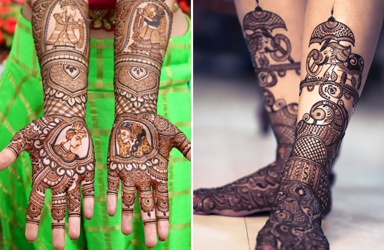 Modern bridal mehndi 2018