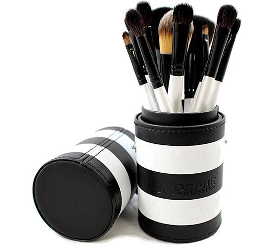 Morphe 12-Piece Black-and-White Travel Set