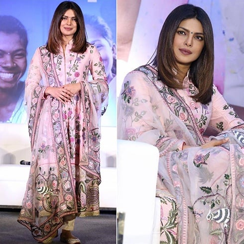 Priyanka Chopra in Rahul Mishra salwar suit