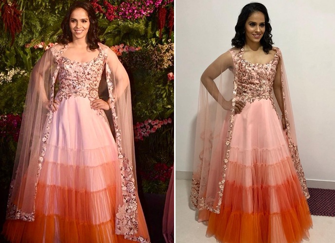 Saina Nehwal at Anushka Sharma and Virat Kohli Reception