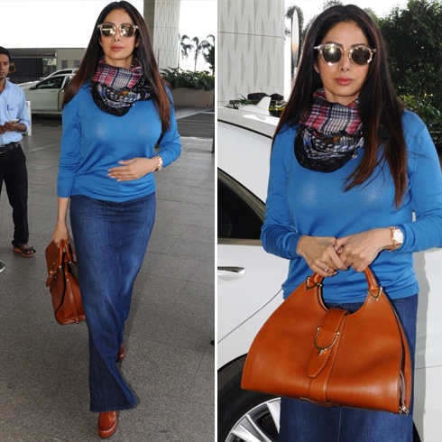 Sridevi Airport Fashion