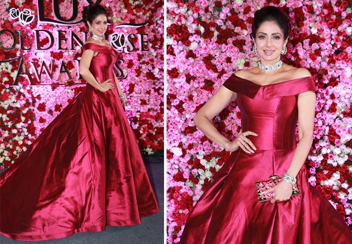 Sridevi At Lux Golden Rose Awards 2017