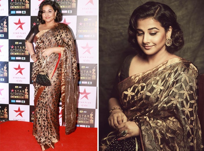 Vidya Balan at Star Screen Awards 2017