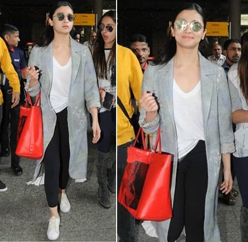 Alia Bhatt Airport Fashion