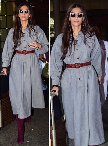 Sonam Kapoor Airport Fashion