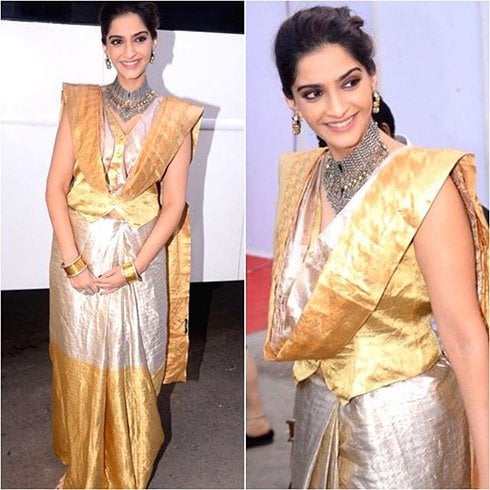 Sonam Kapoor in Hemang Agarwal Saree