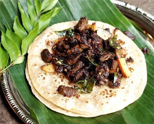 Beef Roast and Parotta Kerala