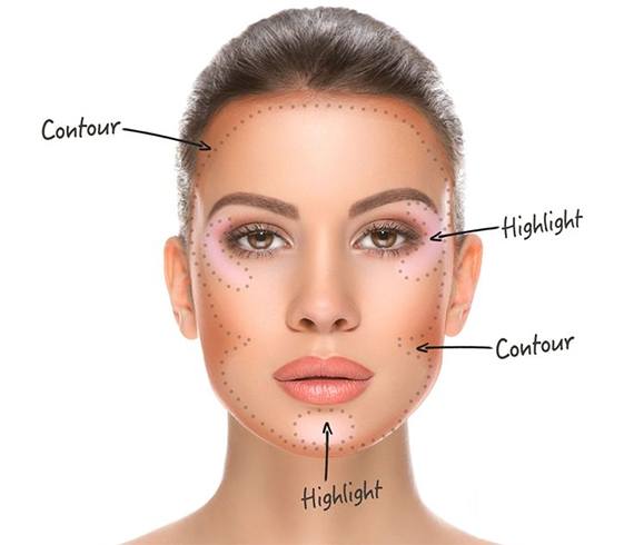 Contour Makeup for Oval Face