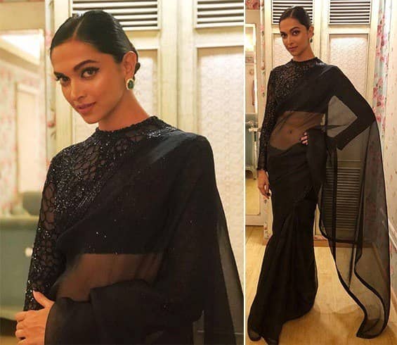 Deepika Padukone in Sabyasachi sari