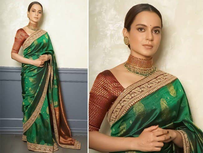 Kangana Ranaut in Sabyasachi Saree