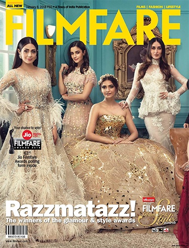 Kareena Kapoor Alia Bhatt Sridevi and Sonam Kapoor for Filmfare January 2018