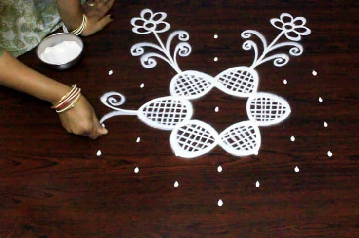 Kolam Designs With Dots