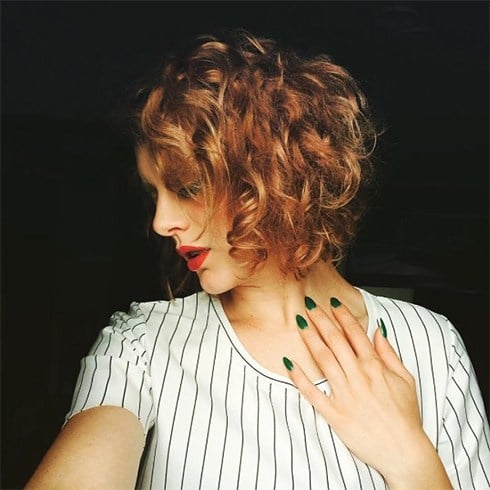 Multi Textured Short Hair Perm