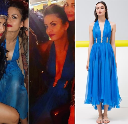 Natasha Poonawalla inMaria Lucia Hohan chiffon dress