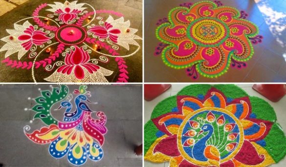 Sankranthi With Kolam Designs