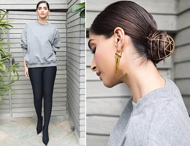 Sonam in Balenciaga pants