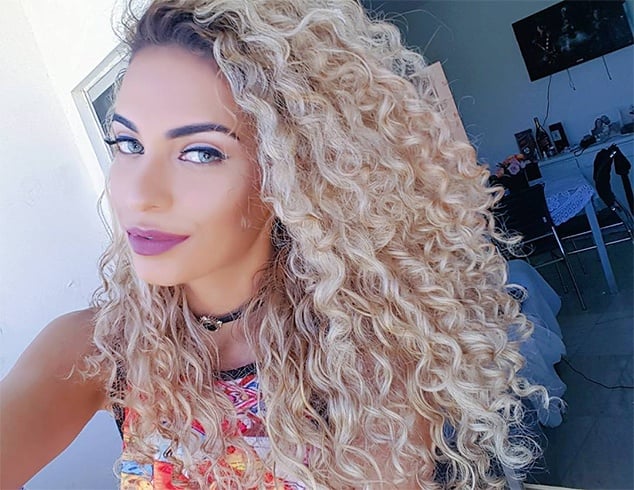 Spiral Perm In Blonde