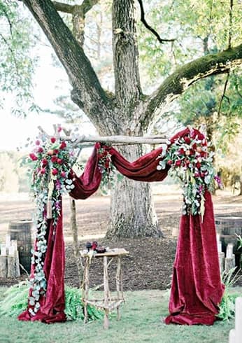 Velvet wedding ideas