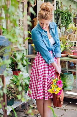 Beautiful Gingham Skirt