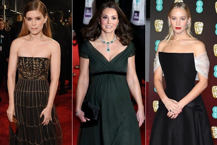 Celebs at Baftas 2018