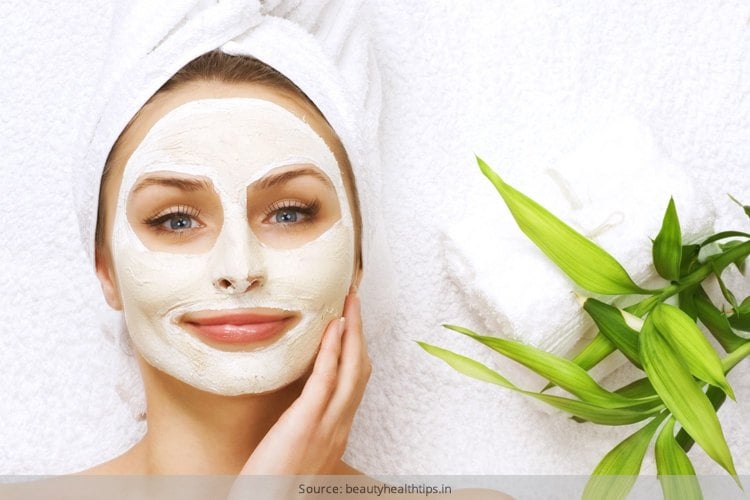 Chamomile face mask for glowing skin