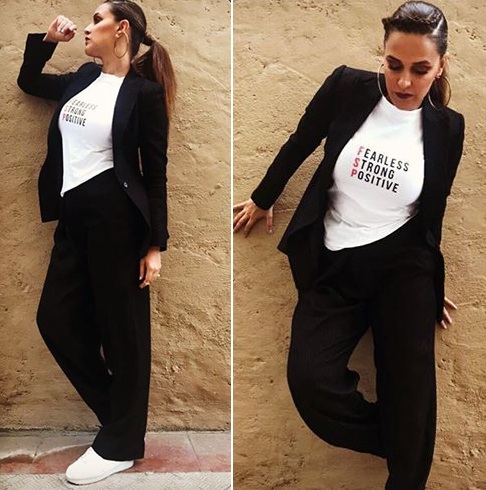 Neha Dhupia Savvy Street Style