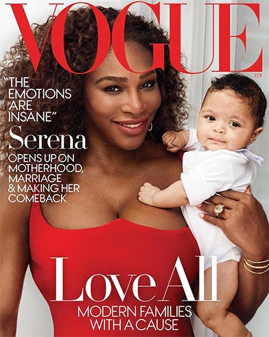 Serena Williams and her daughter Alexis Olympia Ohanian Jr. for Vogue US