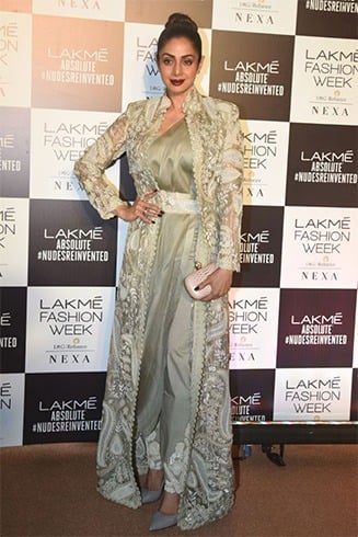 Sridevi At Lakme Fashion Week 2018