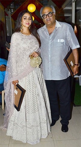 Sridevi and Boney Kapoor International Customs Day event