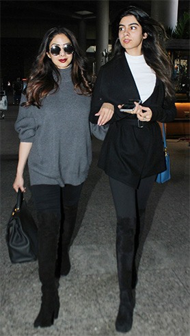 Sridevi and Daughter