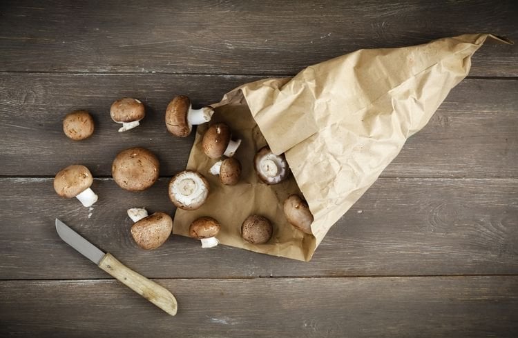 Store Mushrooms With A Paper Bag