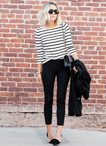 Striped Knit Top