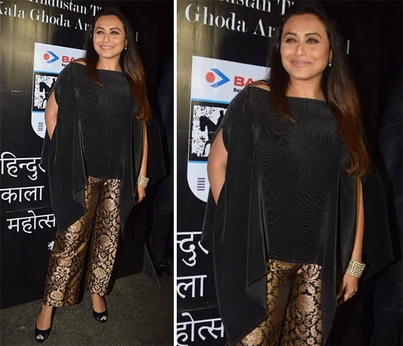 Black With Metallics by Rani Mukerji