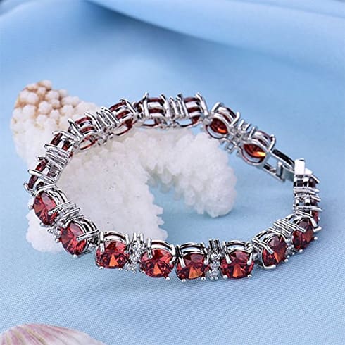 Ruby Party Jewelry Bracelet