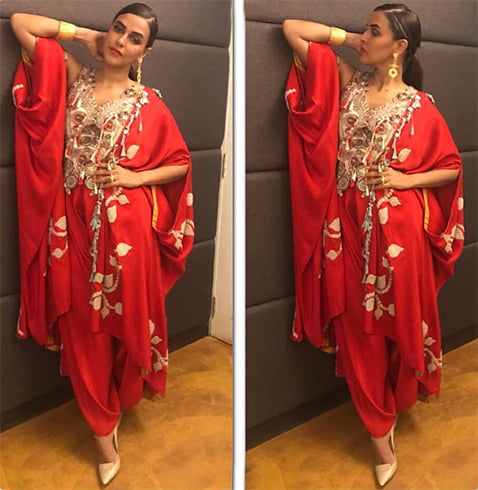 Neha Dhupia In Anamika Khanna