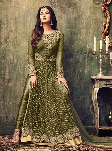 Salwar Suits for Mehndi Ceremony