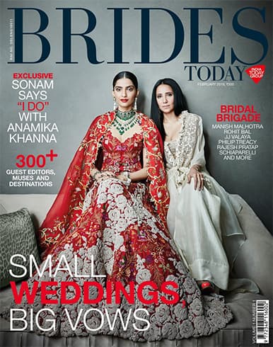 Sonam Kapoor and Anamika Khanna on Brides Today India February 2018