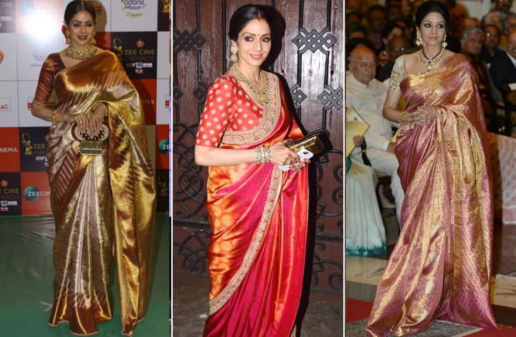 Sridevi in Silk Saree