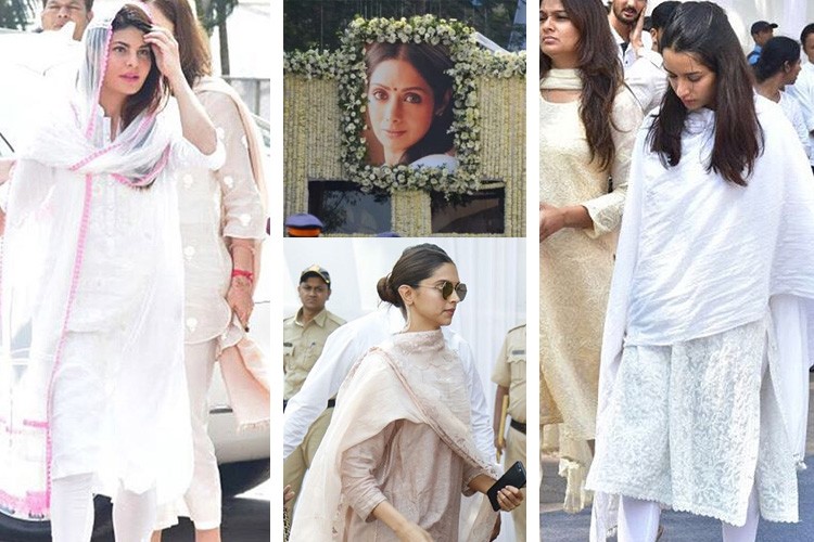 Celebrities and Fans at Iconic Actress Sridevi