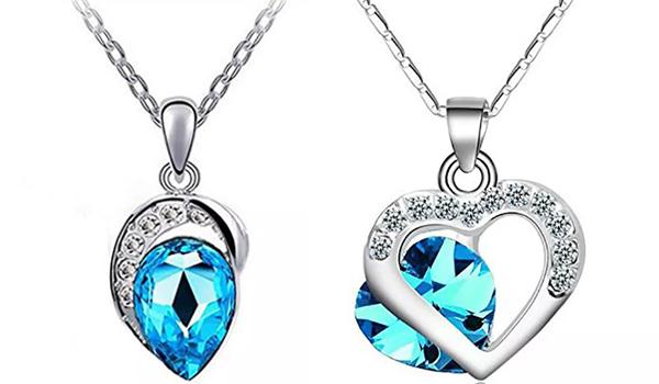 Crystal Blue Pendants