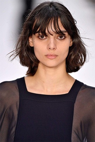 Eyebrow Skimming Bangs Hairstyles