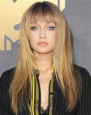 Gigihadid Bamgs Hairstyle