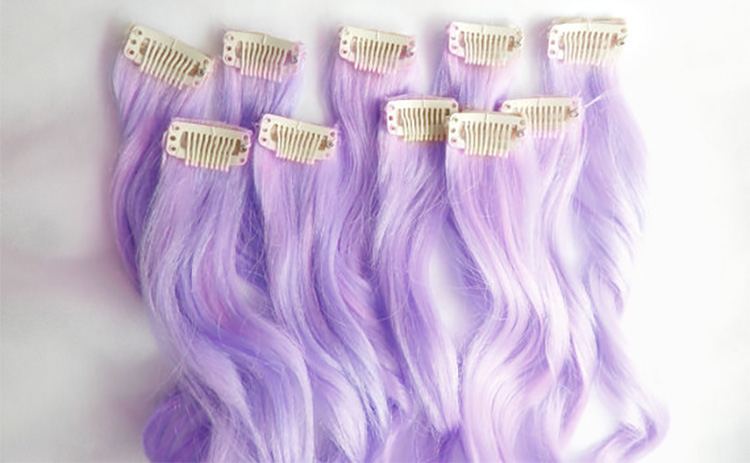 lilac blonde hair extensions